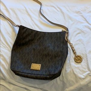Michael Kors Monogram Brown Crossbody